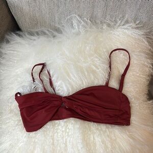 Red Bandeau with Ruched Detail Intimates